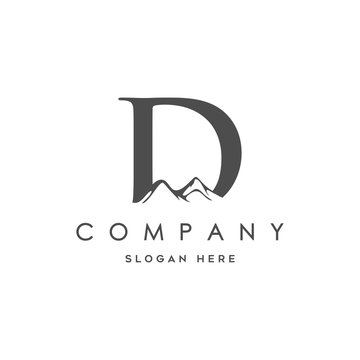 Abstract letter D logo design. Linear elegant vector icon symbol. Premium business finance media monogram logo vector