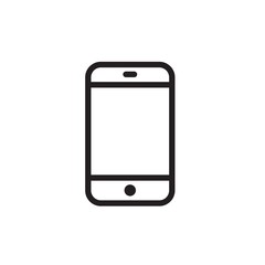 smartphone, modern mobile phone outlined vector icon. Modern simple isolated sign. Pixel perfect vector  illustration for logo, website, mobile app and other designs