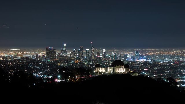 Night  timelapse in Los Angeles