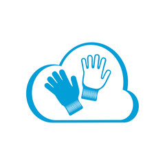 Gloves icon. Vector Illustration