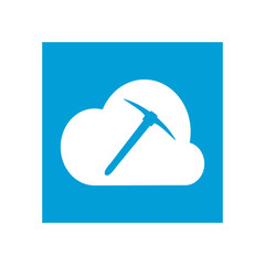 Pickaxe icon. Vector Illustration