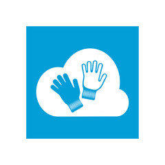 Gloves icon. Vector Illustration