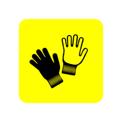 Fototapeta premium Gloves icon. Vector Illustration