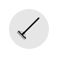 Garden rake. Vector Illustration
