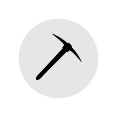 Pickaxe icon. Vector Illustration