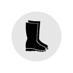 Rubber boots icon