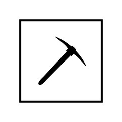 Pickaxe icon. Vector Illustration