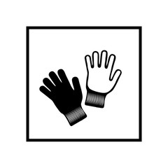 Gloves icon. Vector Illustration