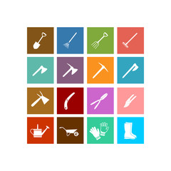 Tools icon. Flat vector icon set