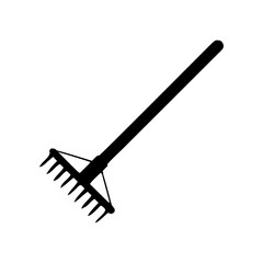 Garden rake. Vector Illustration