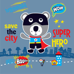 super hero cartoon vector