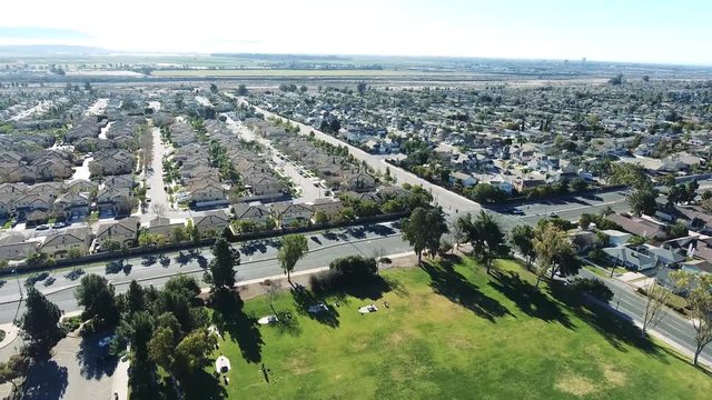 Drone Flyover - Descending view over Ventura, California