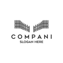 door and  gate logo template vector icon illustration