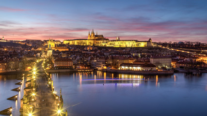 Prague Castle and Charles Bridge