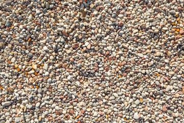 Natural small stones gravel texture.