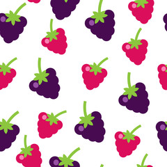 Colorful fruits seamless pattern