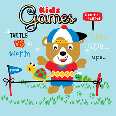 kids game cartoon vector