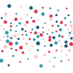 Festive Background with Colorful  flowers. Feminine Pattern for Postcard, Print, Banner or Poster. Small Pretty  flowers For Party Decoration, Wedding, Birthday or Anniversary Invitation. 