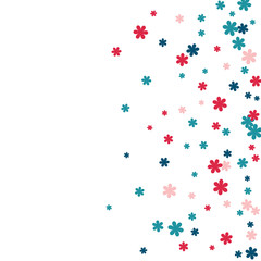 Festive Background with Colorful  flowers. Feminine Pattern for Postcard, Print, Banner or Poster. Small Pretty  flowers For Party Decoration, Wedding, Birthday or Anniversary Invitation. 