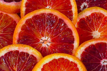 blood orange isolated on white