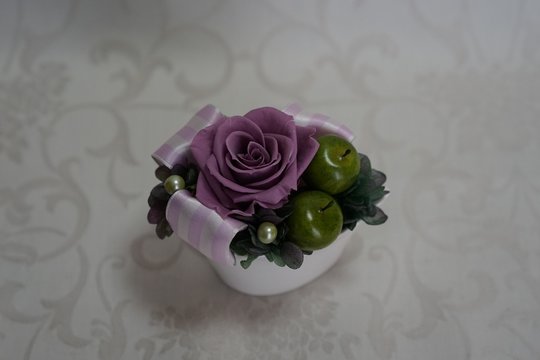 プリザーブドフラワー作品