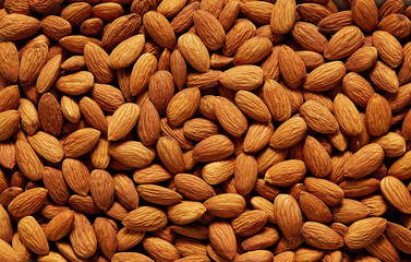 Full Frame Shot Of Raw Almonds