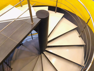 Fototapeta premium modern spiral staircase in a public building