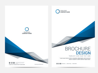 Brochure template flyer design vector background