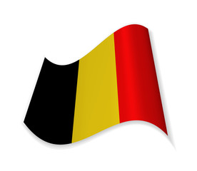 Fototapeta premium The Flag Of Belgium. Country In Western Europe. Vector illustration.