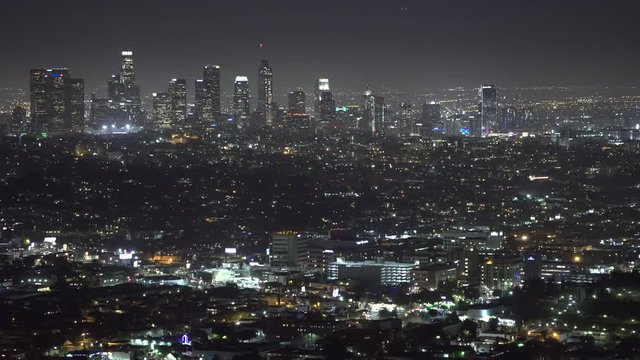 Los Angeles cityscape at night