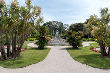 Fototapeta na wymiar Gardens of the Villa Ephrussi de Rothschild