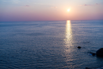 Obraz premium Sunset sky at beach