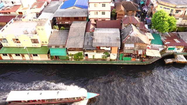 4K Canal Passenger in bangkok thailand