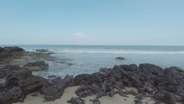 A beautiful view of a beach in Kerala, India.