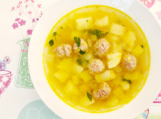 Healthy Meatball Soup