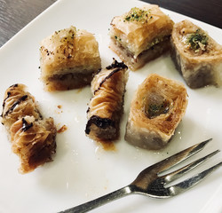 Traditional arabic dessert baklava