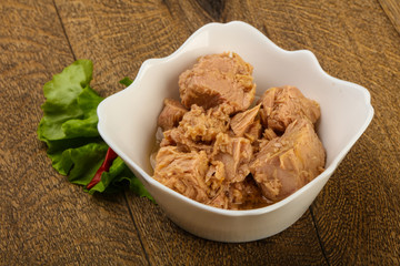 Canned tuna fish