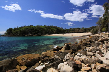 Coast in Manly, the suburb of Sydney in Australia
