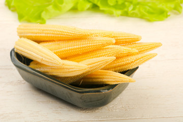 Young baby corn