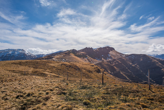 great mountain whit cloudy sky