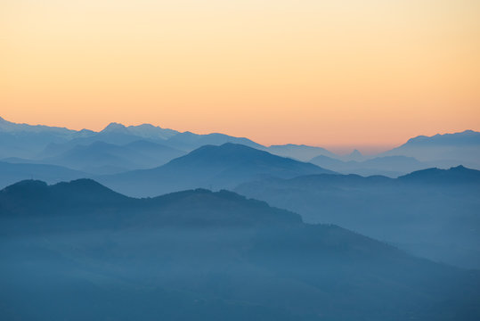 Atardecer azul