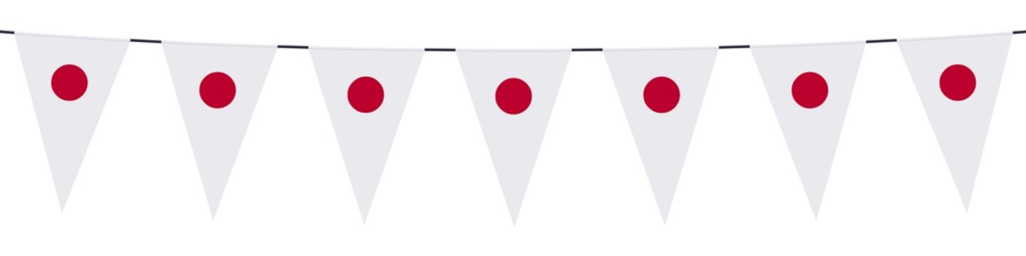 Banner. Garlands, pennants. Japan