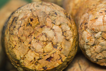 cork from wine close-up