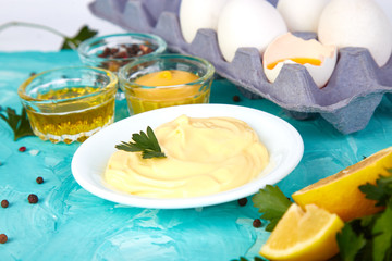 Homemade sauce Mayonnaise