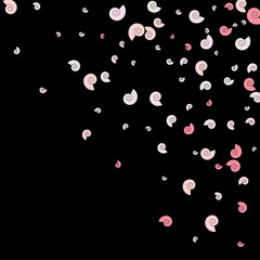 Vector Confetti Background Pattern. Element of design. Color spirals on a black background