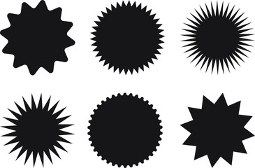 Geometric Light Ray Set. Starburst, graphic, sunburst, shine, stamp, decoration, sunshine, glitter symbol. Hipster Style badges. Vector design element great for retro style projects. 