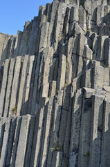 Basalt columns, basalt rock, Panska Skala