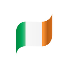 Ireland flag, vector illustration