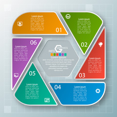 Abstract 3D Paper Infographics