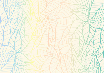 Fototapeta na wymiar Natural Pattern,Abstract,Curve shape,Leaf Pastel colour Background